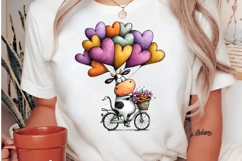 whimsical valentine cow clipart Product Image 3