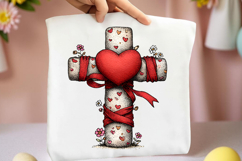 Whimsical Valentine Cross Clipart Product Image 2