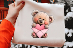 Whimsical Valentine Cute Teddy Clipart Product Image 2