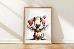 Whimsical Valentine Dachshund Clipart Product Image 3