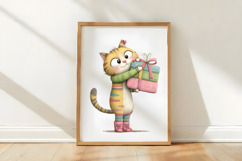 Whimsical Valentine Day Cat Clipart Product Image 3