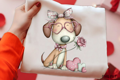Whimsical Valentine Day Dogs Clipart Product Image 2