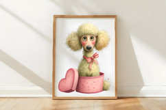 Whimsical Valentine Day Dogs Clipart Product Image 3