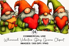 Valentine's Day Clipart Bundle, Valentine's Sublimation PNG Product Image 6