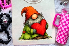 Whimsical Valentine Day Gnome Clipart Product Image 2