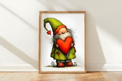 Whimsical Valentine Day Gnome Clipart Product Image 3