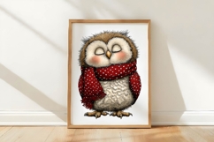 Whimsical Valentine Day Owl Clipart Product Image 3