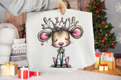 Whimsical Valentine Deer Clipart Product Image 2