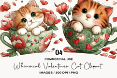 Whimsical Valentine Dog Clipart Product Image 1