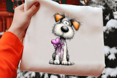 Whimsical Valentine Dog Clipart Product Image 2