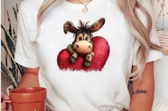 whimsical valentine donkey clipart Product Image 3