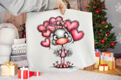 Whimsical Valentine Flamingo Clipart Product Image 2