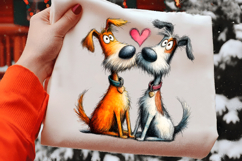 Whimsical Valentine Friend Dog Clipart Product Image 2