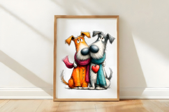 Whimsical Valentine Friend Dog Clipart Product Image 3