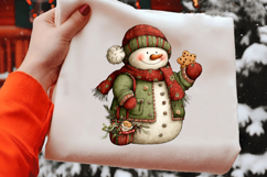 Whimsical Christmas Snowman Clipart Product Image 2