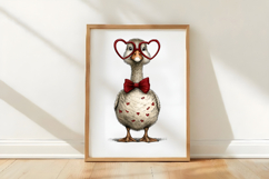 Whimsical Valentine Goose Clipart Product Image 3