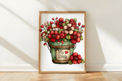 Whimsical Valentine Hedgehog Clipart Product Image 3