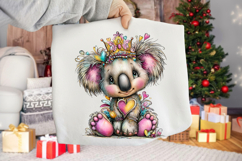 Whimsical Valentine Koala Clipart Product Image 2