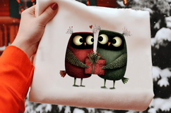 Whimsical Valentine Owl Clipart Product Image 2