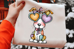 Whimsical Valentine Quirky Dog Clipart Product Image 2