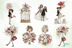 Whimsical Valentine's Day Clipart Product Image 7