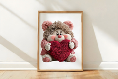 Whimsical Valentine Teddy Bear Clipart Product Image 3