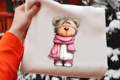 Whimsical Valentine Teddy Clipart Product Image 2