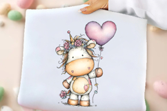 Whimsical Valentine Unicorn Clipart Product Image 2