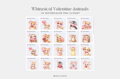 Whimsical Valentine Animals Clipart Product Image 2