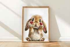 Whimsical Valentines Bunny Clipart Product Image 3