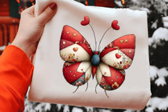 Whimsical Valentines Butterfly Clipart Product Image 2