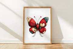 Whimsical Valentines Butterfly Clipart Product Image 3