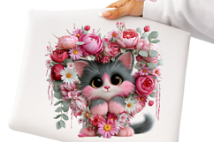 Whimsical Valentines Day Cats Clipart Product Image 2
