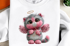 Whimsical Valentines Day Cats Clipart Product Image 3