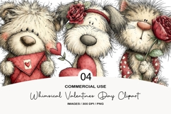 Whimsical valentines day clipart Product Image 1