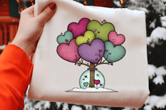 Whimsical Valentines Day Heart Tree Png Product Image 2