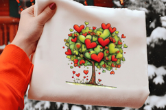 whimsical valentines Day heart tree png Product Image 2