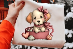 Whimsical Valentines Dog Clipart Product Image 2
