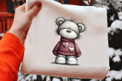 Whimsical Valentines Teddy Bear Clipart Product Image 2