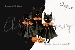 Whimsical Vintage Cat Girls Clipart Product Image 3