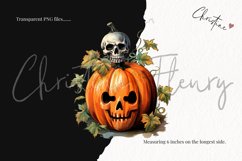 Whimsical Vintage Jack O Lantern Clipart Product Image 3