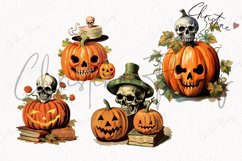 Whimsical Vintage Jack O Lantern Clipart Product Image 4
