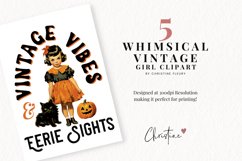 Whimsical Vintage Girls Clipart Product Image 2