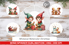 Whimsical Christmas Wind Spinner Product Image 1