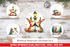 Whimsical Christmas Wind Spinner Product Image 1