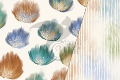 Whimsical Watercolor Floral Digital Paper Product Image 2
