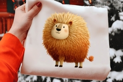 Whimsical watercolor lion clipart Product Image 2