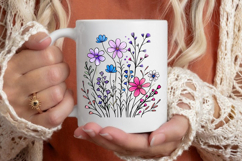 Whimsical Wildflower Clipart Product Image 3