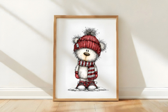 Whimsical Winter Animals Clipart Product Image 3