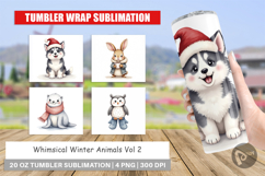Tumbler Winter Animals Product Image 1